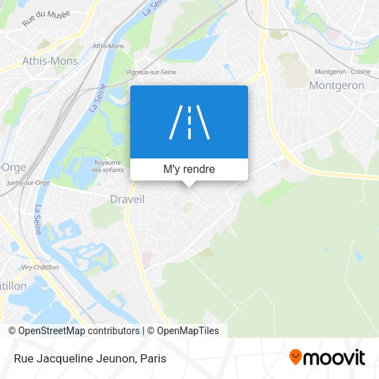 Rue Jacqueline Jeunon plan
