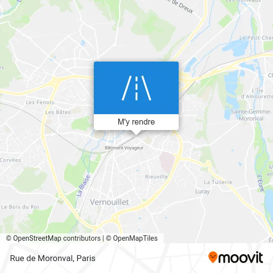 Rue de Moronval plan