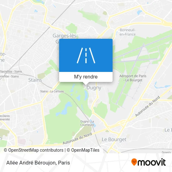 Allée André Béroujon plan