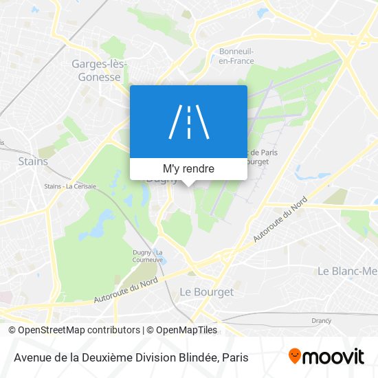 Avenue de la Deuxième Division Blindée plan