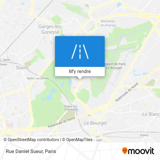 Rue Daniel Sueur plan