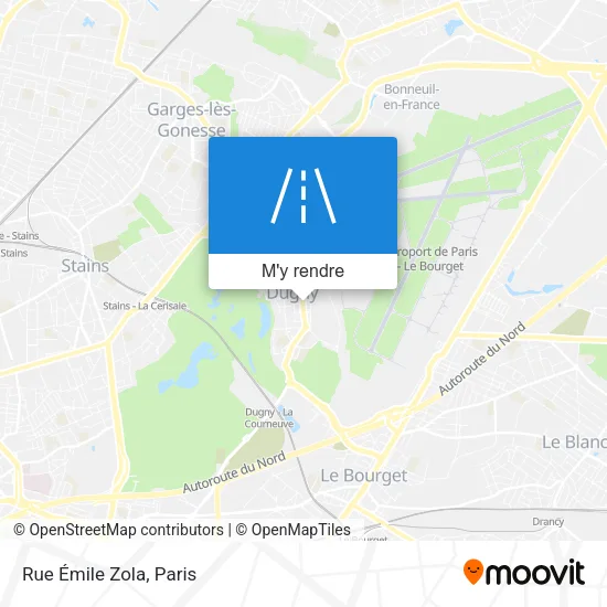 Rue Émile Zola plan