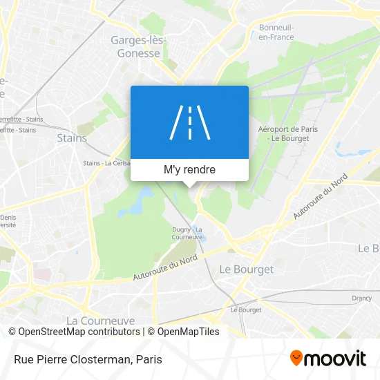 Rue Pierre Closterman plan