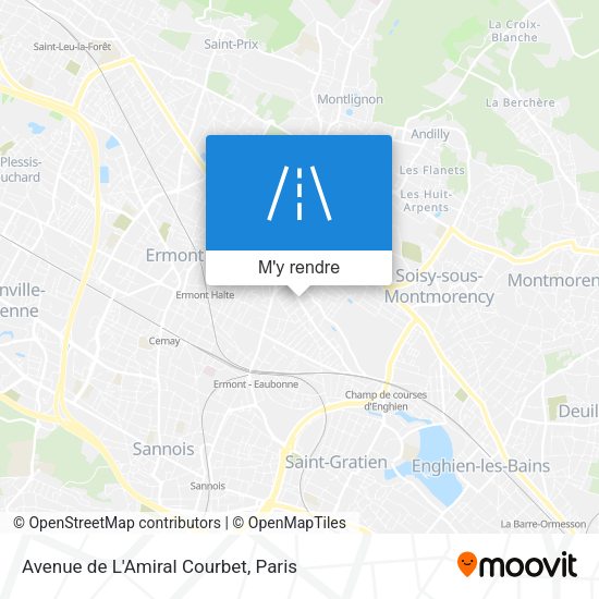Avenue de L'Amiral Courbet plan