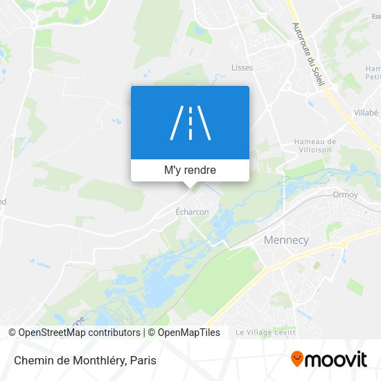 Chemin de Monthléry plan