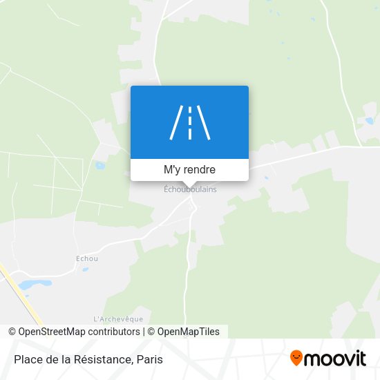 Place de la Résistance plan