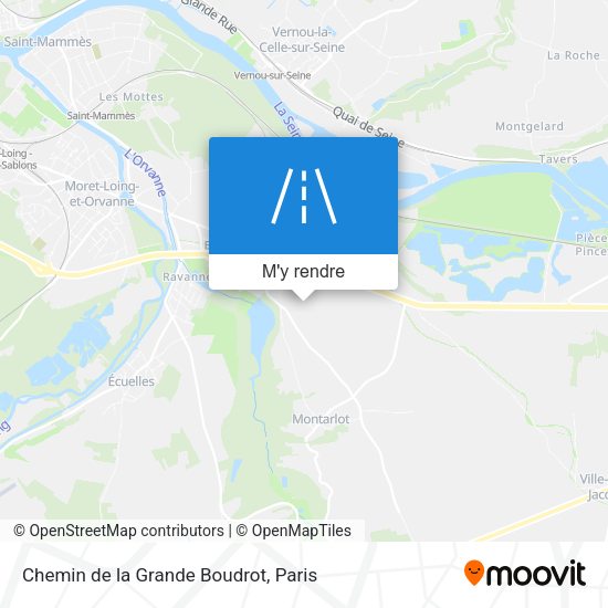 Chemin de la Grande Boudrot plan