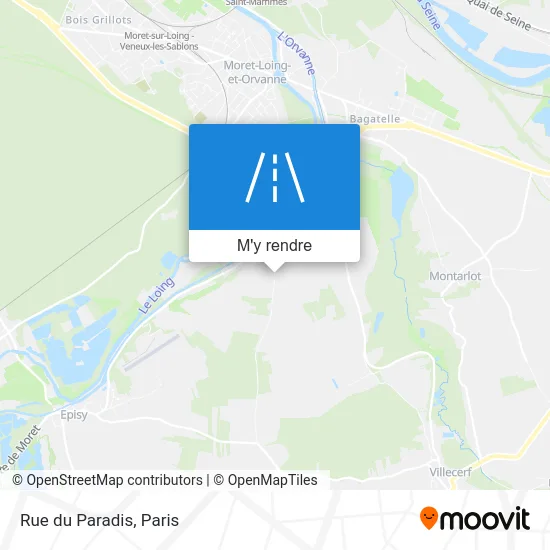 Rue du Paradis plan