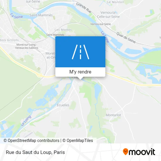 Rue du Saut du Loup plan