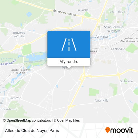 Allée du Clos du Noyer plan