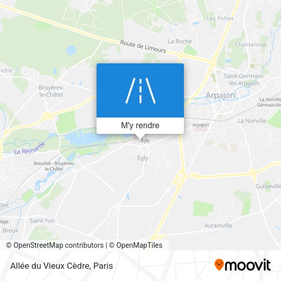 Allée du Vieux Cèdre plan