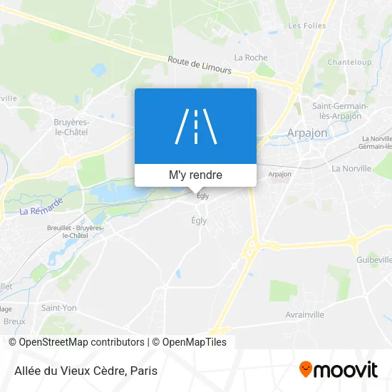 Allée du Vieux Cèdre plan