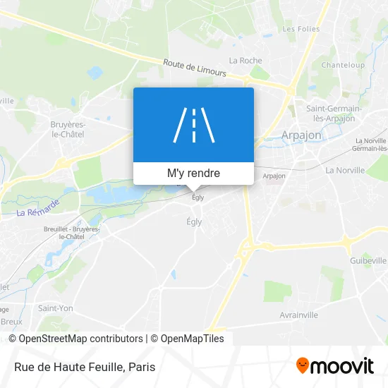 Rue de Haute Feuille plan