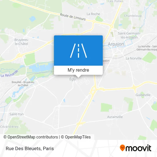 Rue Des Bleuets plan