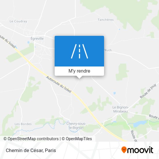 Chemin De César plan