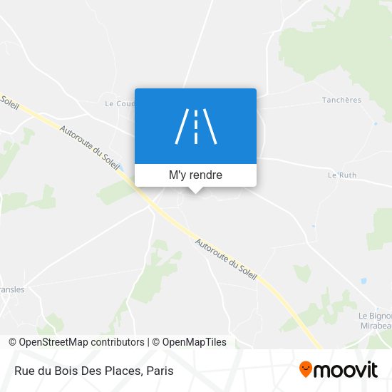 Rue du Bois Des Places plan