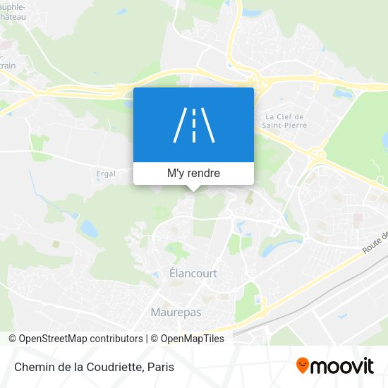 Chemin de la Coudriette plan