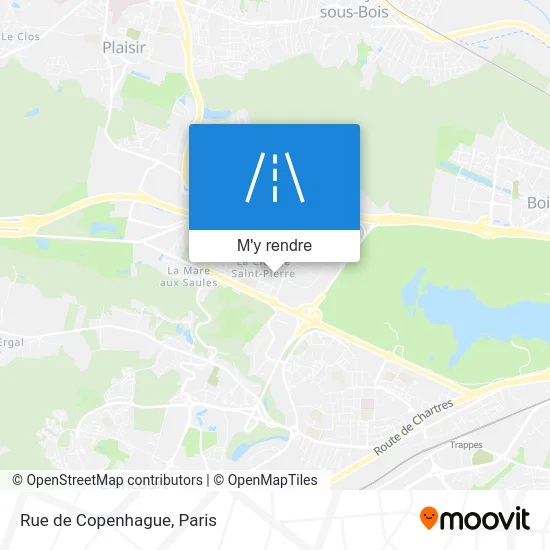 Rue de Copenhague plan