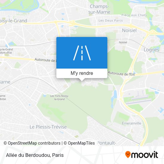 Allée du Berdoudou plan