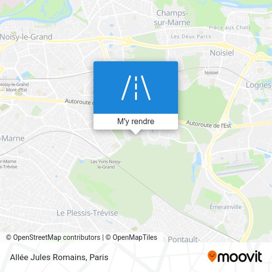 Allée Jules Romains plan