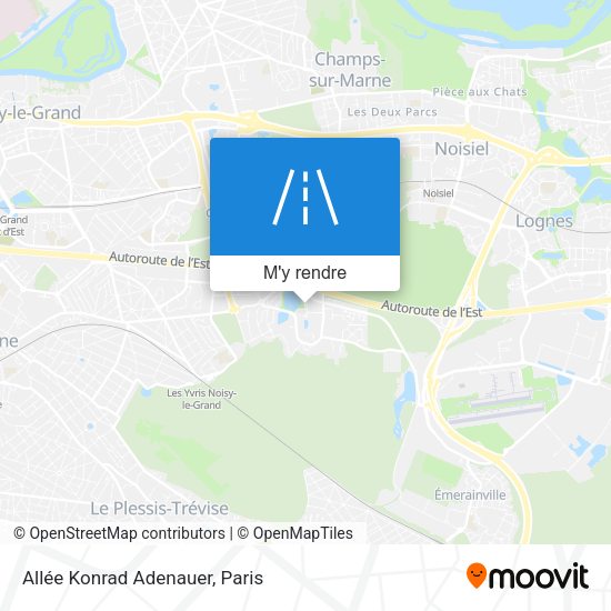 Allée Konrad Adenauer plan