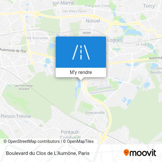 Boulevard du Clos de L'Aumône plan