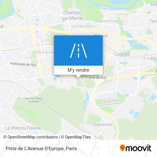 Piste de L'Avenue D'Europe plan
