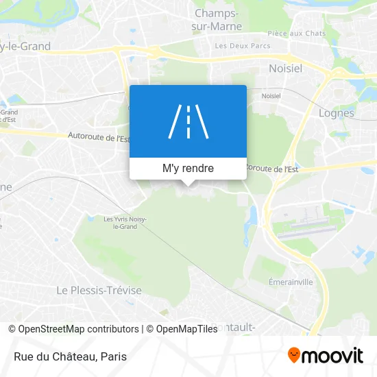 Rue du Château plan