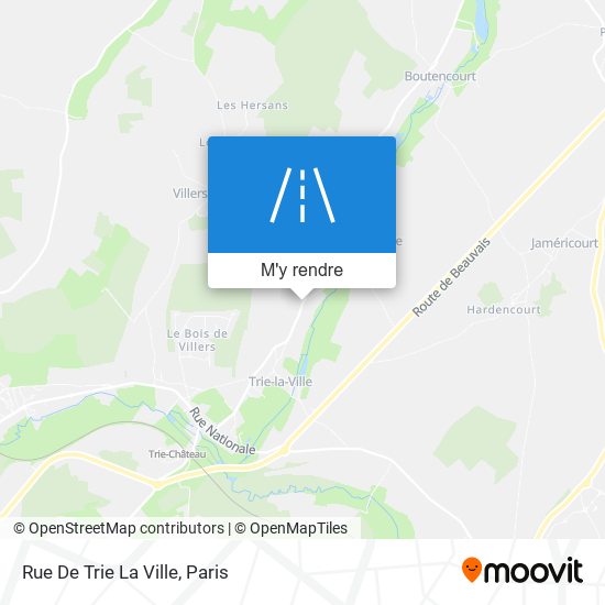 Rue De Trie La Ville plan