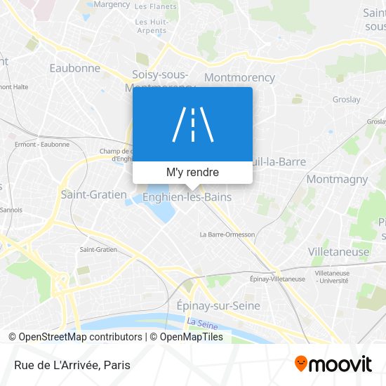 Rue de L'Arrivée plan