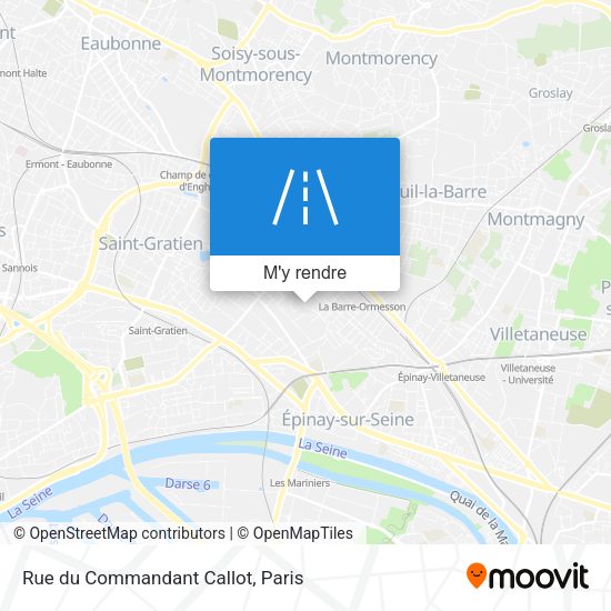 Rue du Commandant Callot plan
