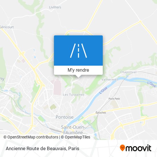 Ancienne Route de Beauvais plan