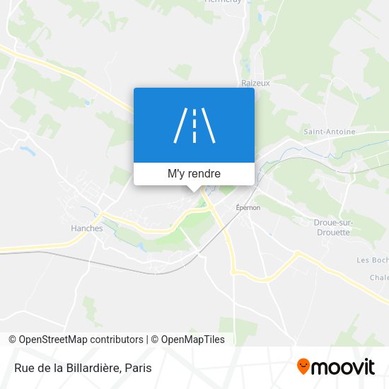 Rue de la Billardière plan