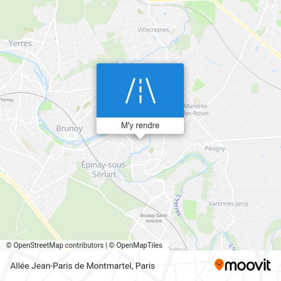 Allée Jean-Paris de Montmartel plan