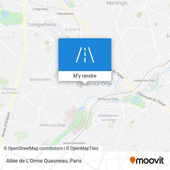 Allée de L'Orme Quesneau plan