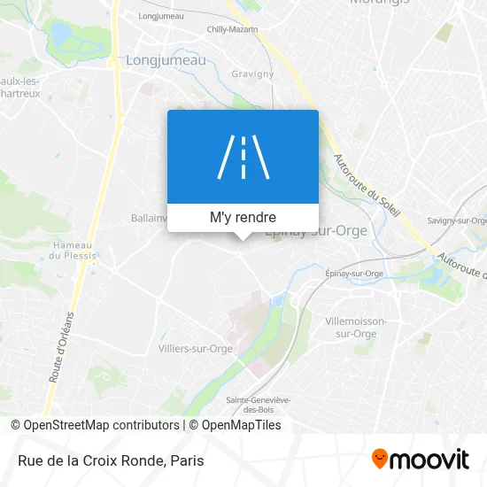 Rue de la Croix Ronde plan