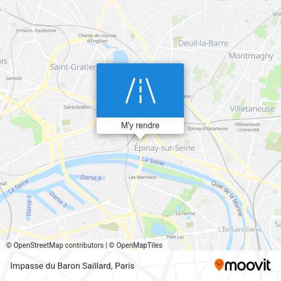 Impasse du Baron Saillard plan