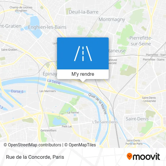 Rue de la Concorde plan