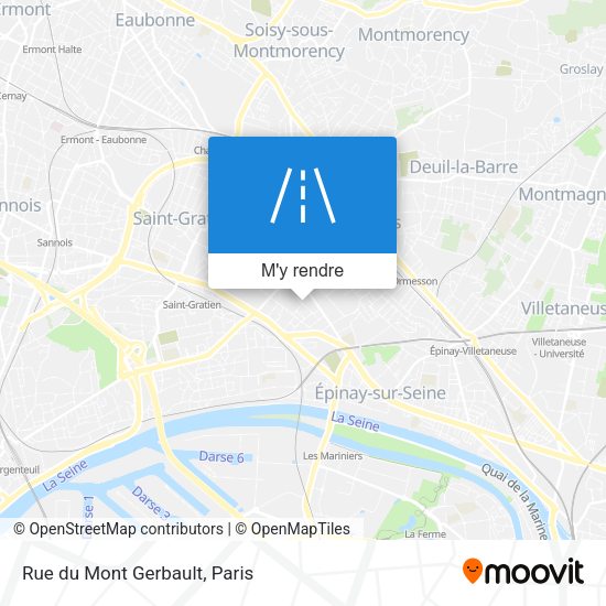 Rue du Mont Gerbault plan