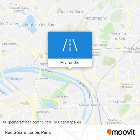 Rue Gérard Lenoir plan