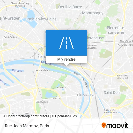 Rue Jean Mermoz plan