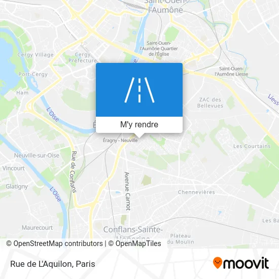 Rue de L'Aquilon plan