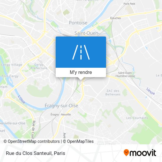 Rue du Clos Santeuil plan