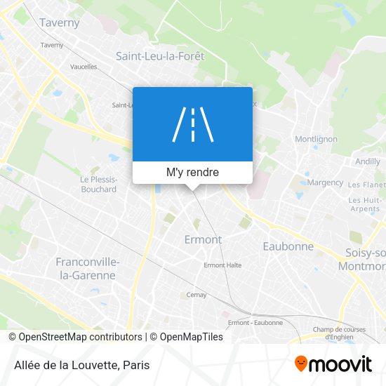Allée de la Louvette plan
