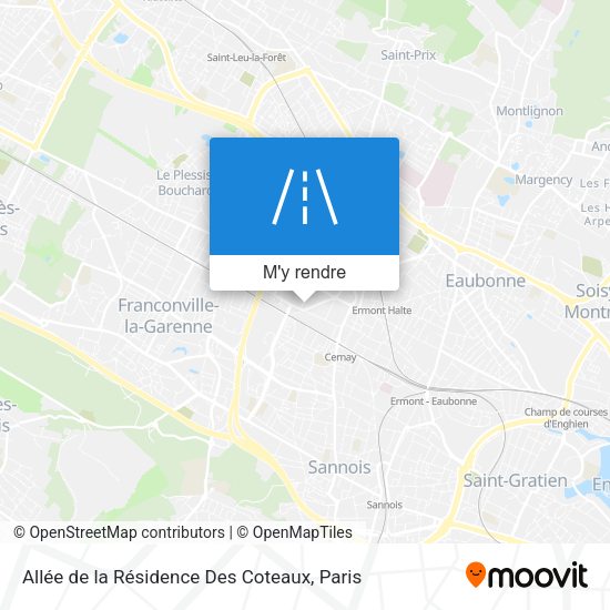 Allée de la Résidence Des Coteaux plan