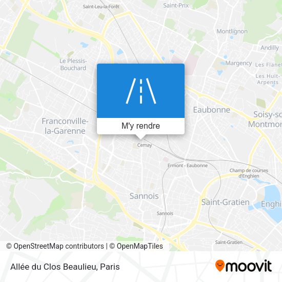 Allée du Clos Beaulieu plan