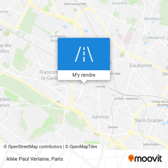 Allée Paul Verlaine plan