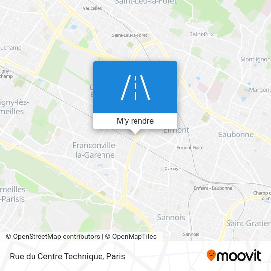Rue du Centre Technique plan