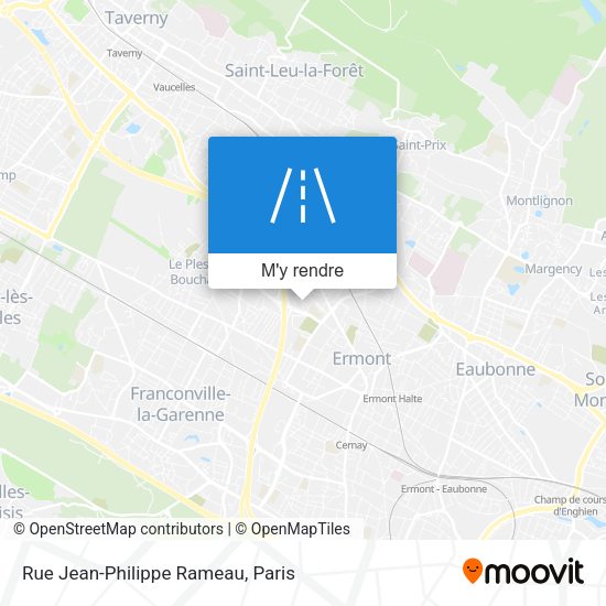 Rue Jean-Philippe Rameau plan