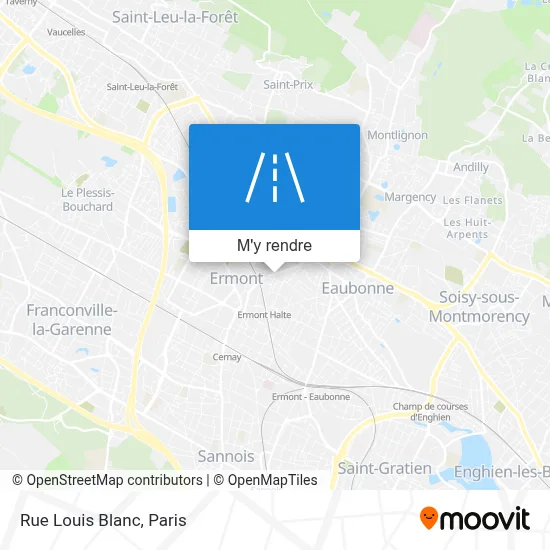 Rue Louis Blanc plan